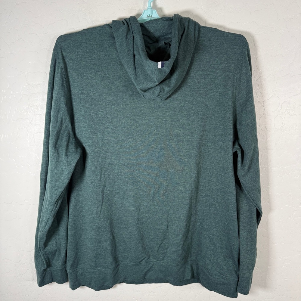 Rhoback Hoodie Mens 2XL Green Performance Pullover Stretch Golf - Picture 4 of 9